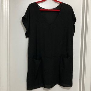 Must buy ❤️3 for $10 Anthony Richards Sz16 Semi-Sheer Black Sleeves Top